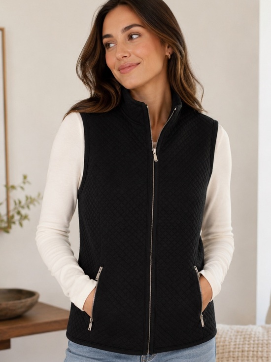 Karen Scott Jackets & Blazers - Karen Scott Sport Women’s Black Vest
